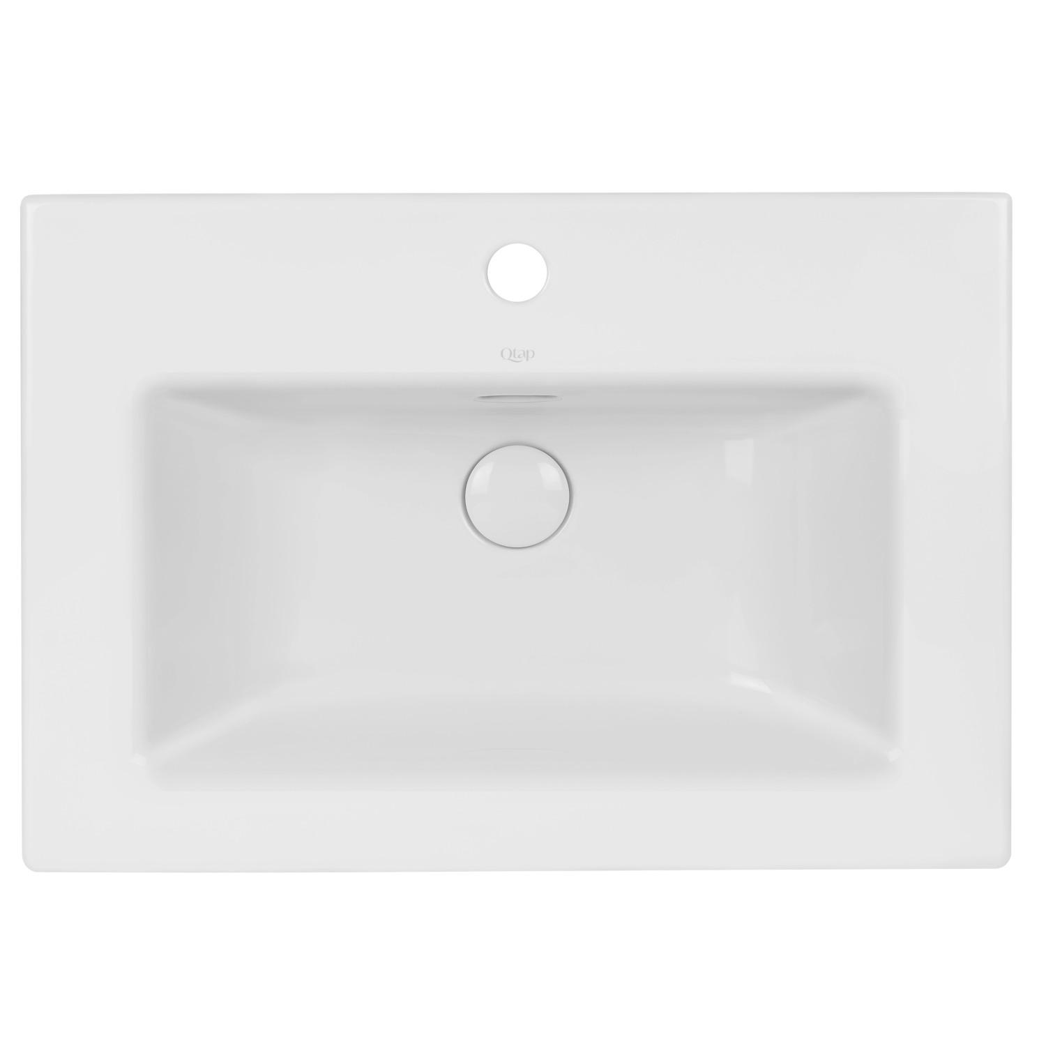 Умывальник врезной Q-tap Stork QT1511L738W 610x420x160 мм Белый (115531)