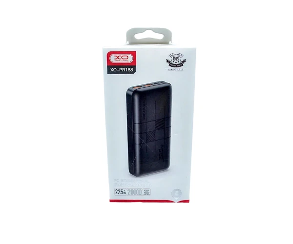 Батарея портативная XO PR188 QC22.5W/PD20W 20000 mAh Black - фото 3 Батарея портативная XO PR188 QC22.5W/PD20W 20000 mAh Black - фото 3