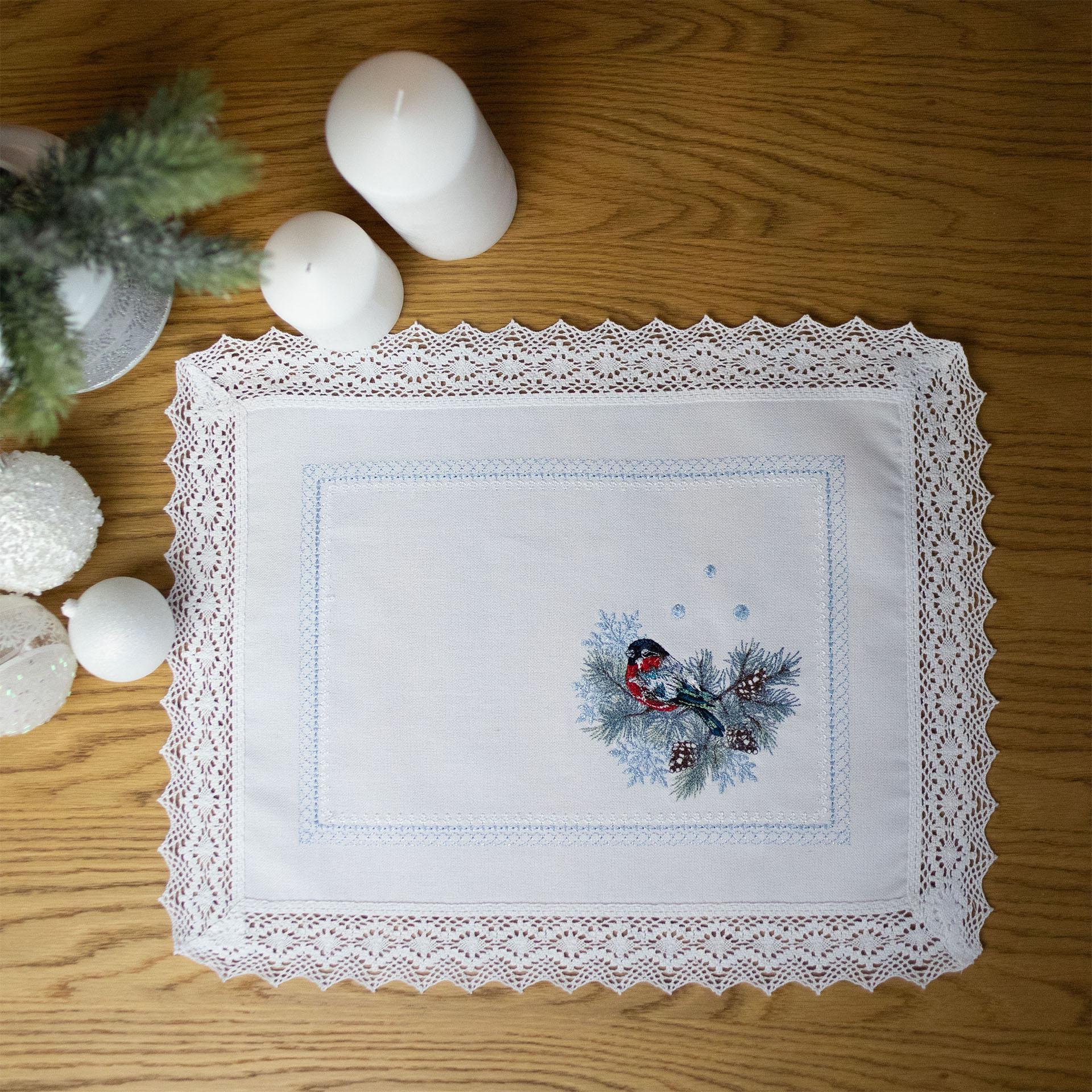 Салфетка новогодняя Едельвіка Снегири 0,38х0,48 м (315-24/09) - фото 5 Салфетка новогодняя Едельвіка Снегири 0,38х0,48 м (315-24/09) - фото 5
