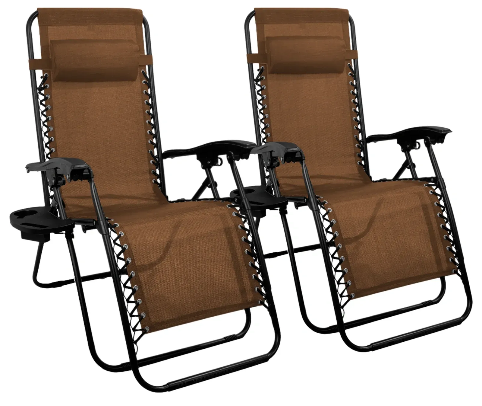 Комплект садовый шезлонг Zero Gravity с подстаканником 4Points Flex до 120 кг 2 шт. Коричневый (DA-4PFBRX2) Комплект садовый шезлонг Zero Gravity с подстаканником 4Points Flex до 120 кг 2 шт. Коричневый (DA-4PFBRX2)