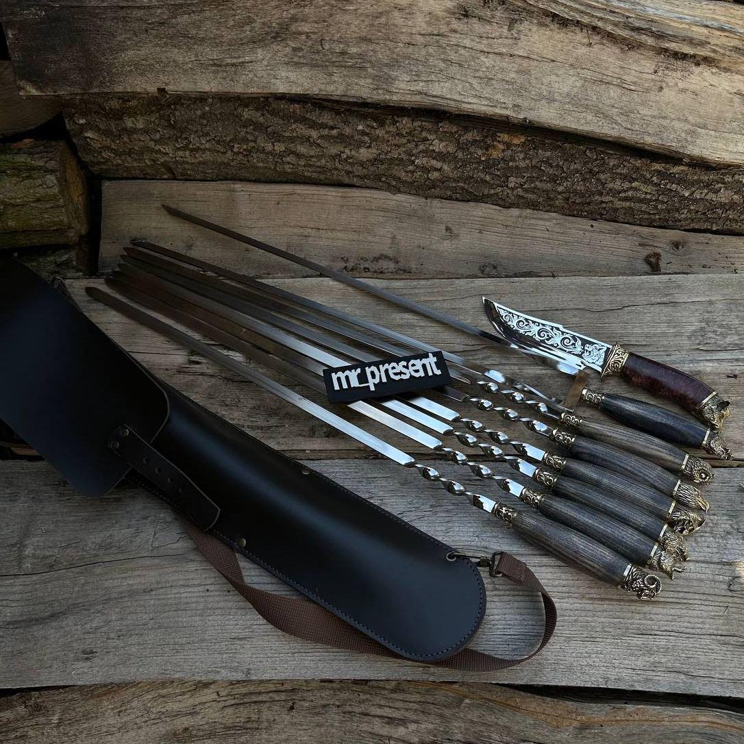 Набор шампуров Кабан для шашлыка и барбекю (Кабан)