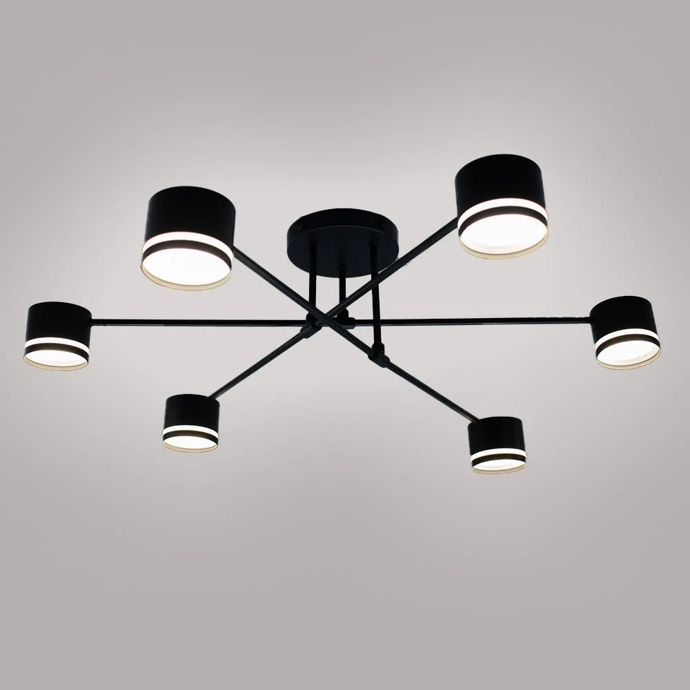 Люстра ESLLSE GUSTAV 6R 850x240 мм на 6 ламп GX53 Черный (10490)