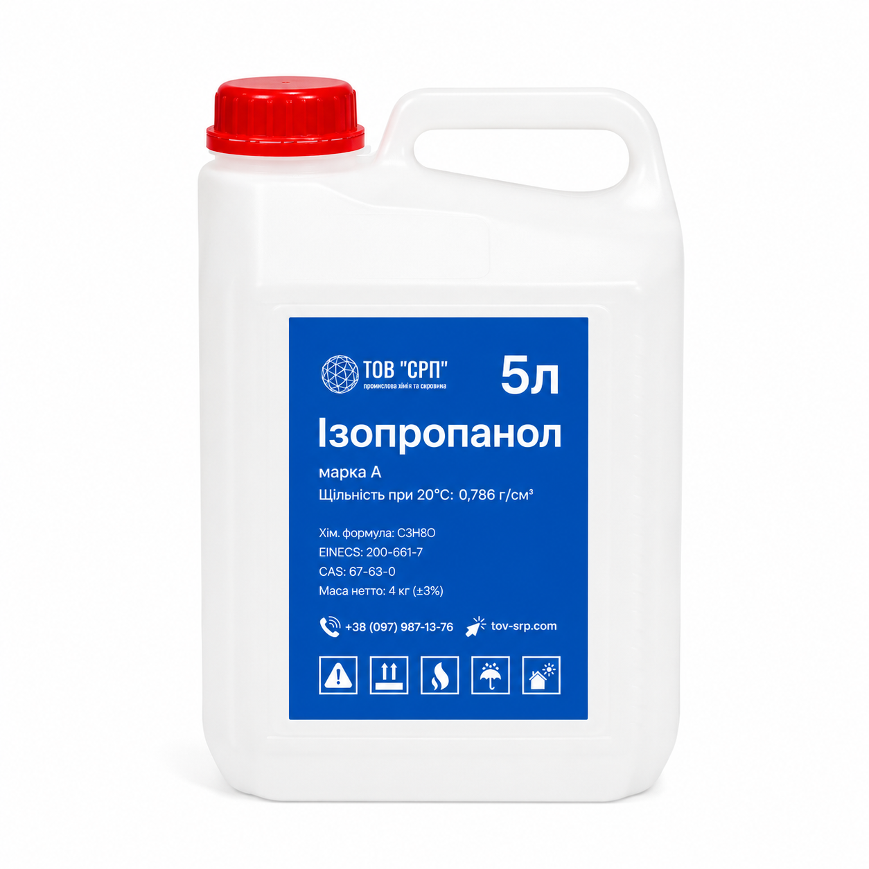 Ізопропанол ІПС ізопропіловий спирт марка А 5 л (2881036815)