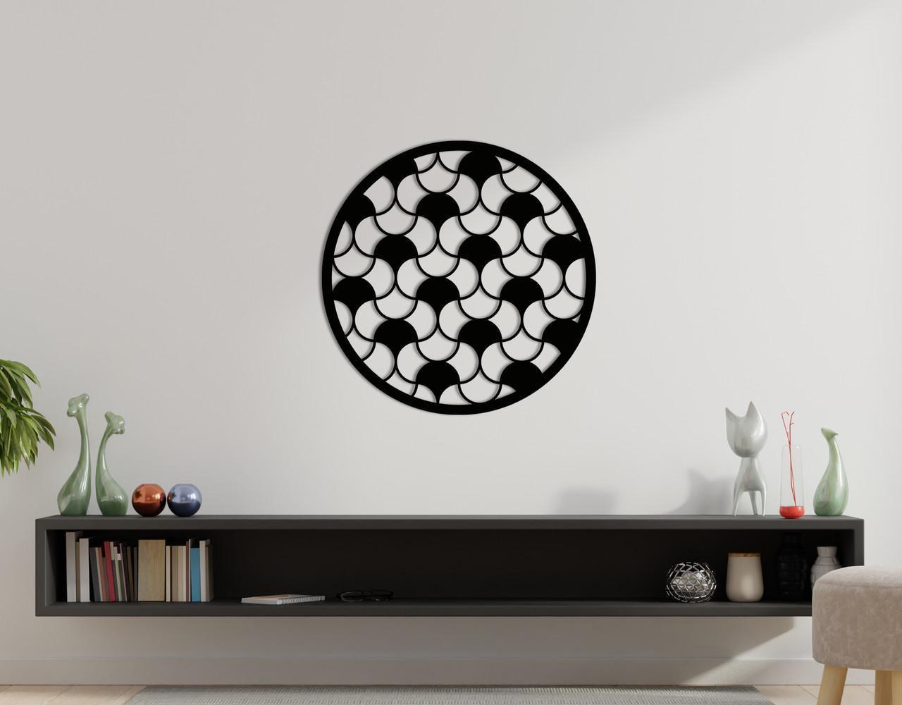 Декоративное панно на стену Upwood Decor Circle-056 50 80х80 см Black (1580620726)