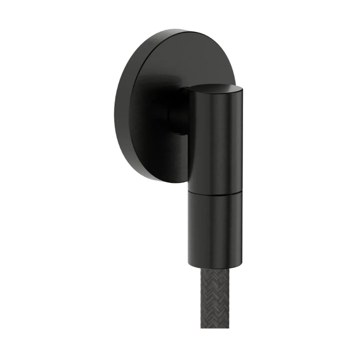 Шланговое подключение для душа Hansgrohe FixFit Fine S металл Черный/Хром матовый (28882340)