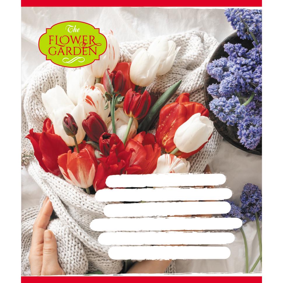 Тетрадь для школьников 024-590552K-5 The Flower Garden в клетку 24 листа (3143376811)
