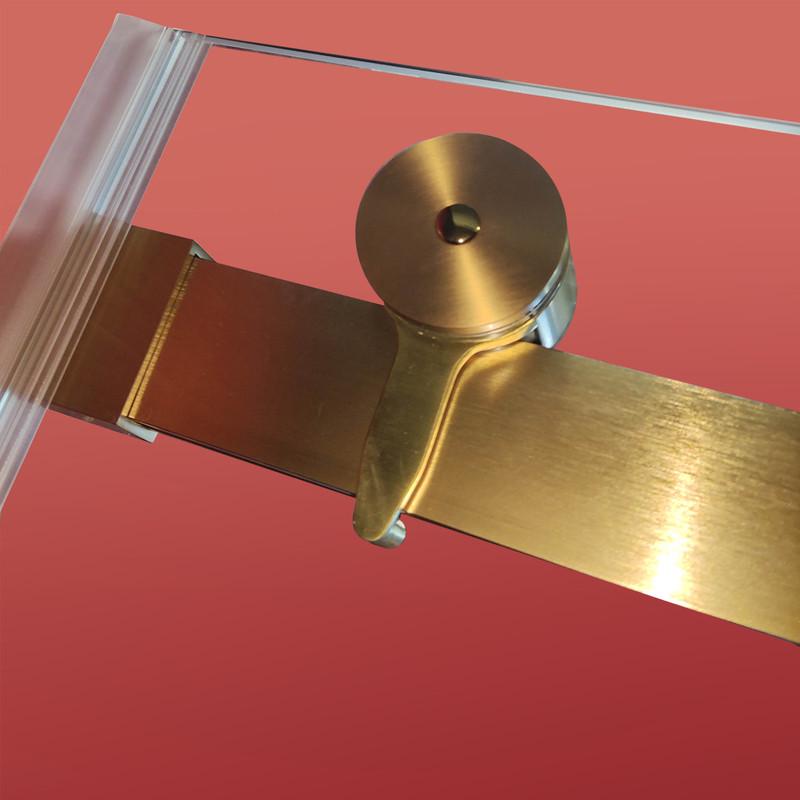 Душевая дверь в нишу KOER SR SD01-120x200-TR-12 прозрачное стекло Easy Clean 8 мм Золотой матовый (KR5377) - фото 2 Душевая дверь в нишу KOER SR SD01-120x200-TR-12 прозрачное стекло Easy Clean 8 мм Золотой матовый (KR5377) - фото 2