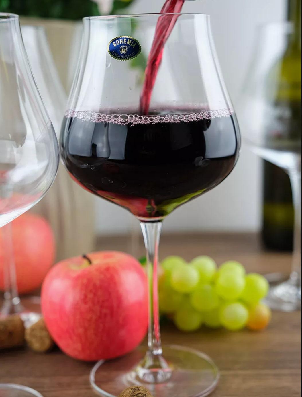 Набір келихів для вина Bohemia Limosa 1SI96/00000/740 740 мл 6 шт. (118830) - фото 2 Набір келихів для вина Bohemia Limosa 1SI96/00000/740 740 мл 6 шт. (118830) - фото 2