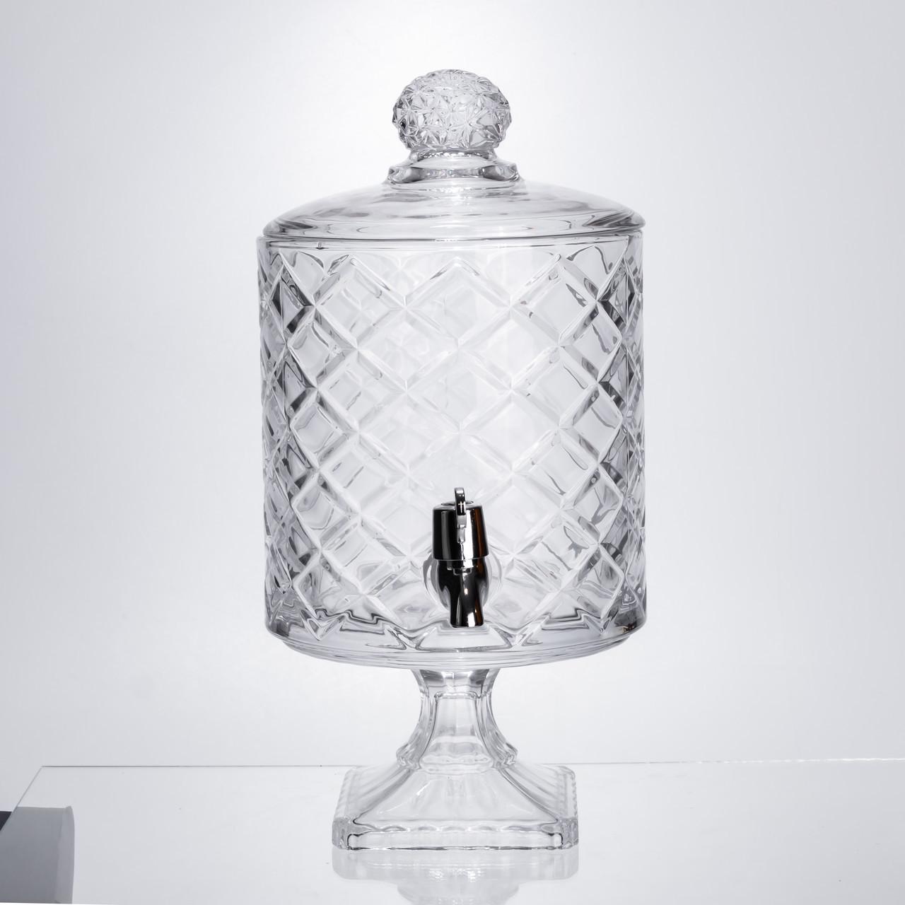 Лимонадниця зі скляним краном на підставці 39 см 4,5 л Прозорий (HP-19-3) - фото 7 Лимонадниця зі скляним краном на підставці 39 см 4,5 л Прозорий (HP-19-3) - фото 7