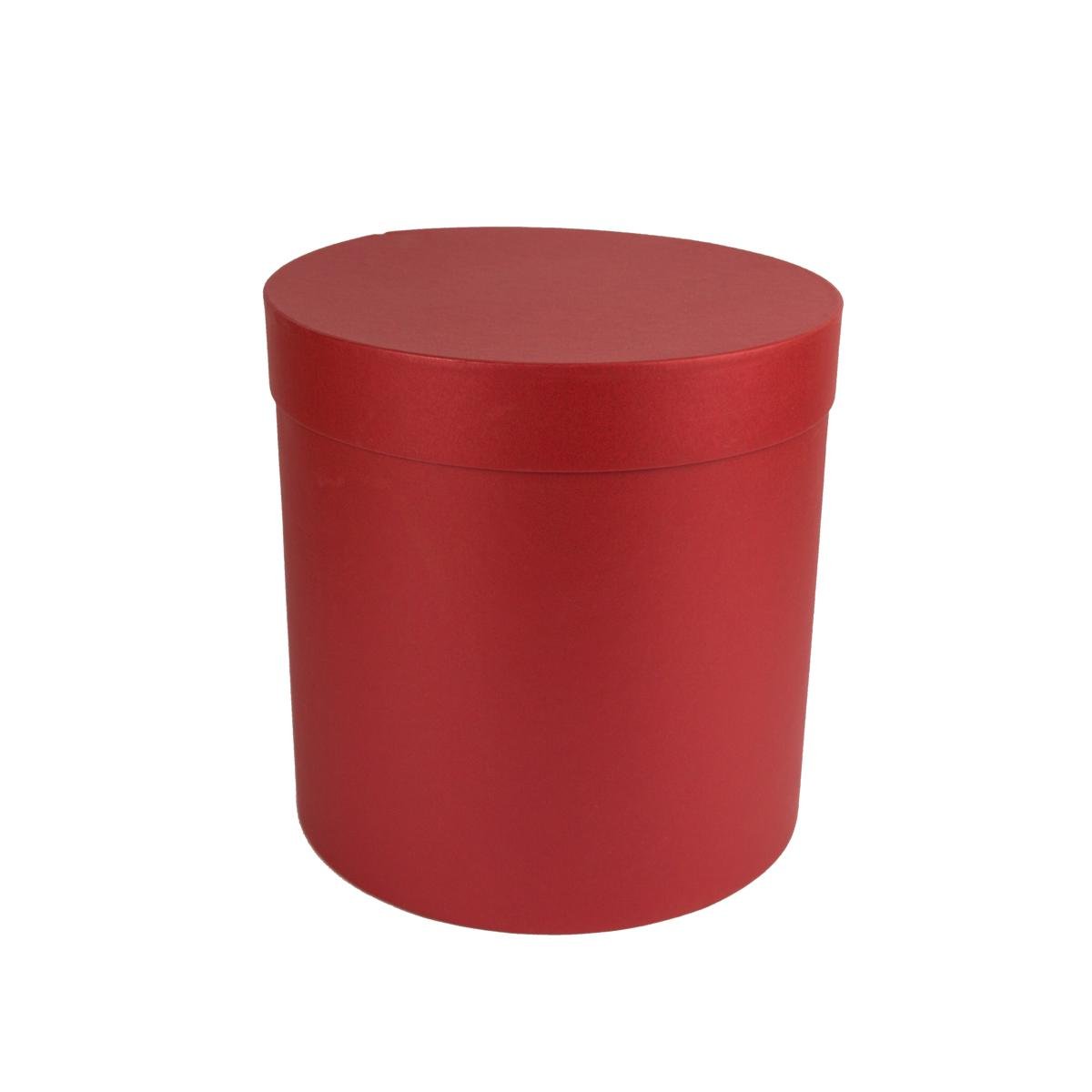 Коробка Perfectbox цилиндрическая перламутровая 21х20х20 см Красный (2120в14) - фото 1 Коробка Perfectbox цилиндрическая перламутровая 21х20х20 см Красный (2120в14) - фото 1