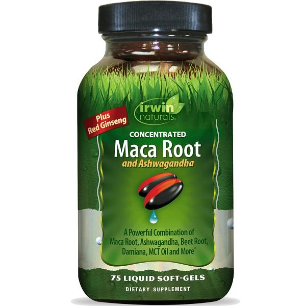 Смесь экстрактов Irwin Naturals Concentrated Maca Root and Ashwagandha 75 капс. (000019735) Смесь экстрактов Irwin Naturals Concentrated Maca Root and Ashwagandha 75 капс. (000019735)