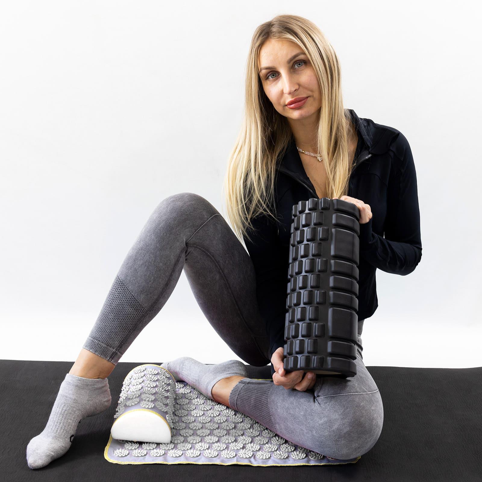 Набор OSPORT Set 111 коврик для йоги/аппликатор Кузнецова/массажный ролик (n-0144-01-0302-01) - фото 3