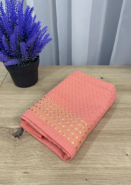 Рушник для рук Aisha Home Textile 40х60 см Кораловий (86-067)