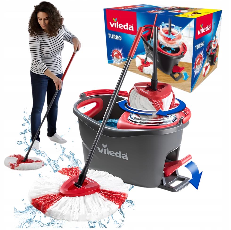 Набор для уборки Vileda Easy Wring Clean Turbo 2в1 - фото 3 Набор для уборки Vileda Easy Wring Clean Turbo 2в1 - фото 3