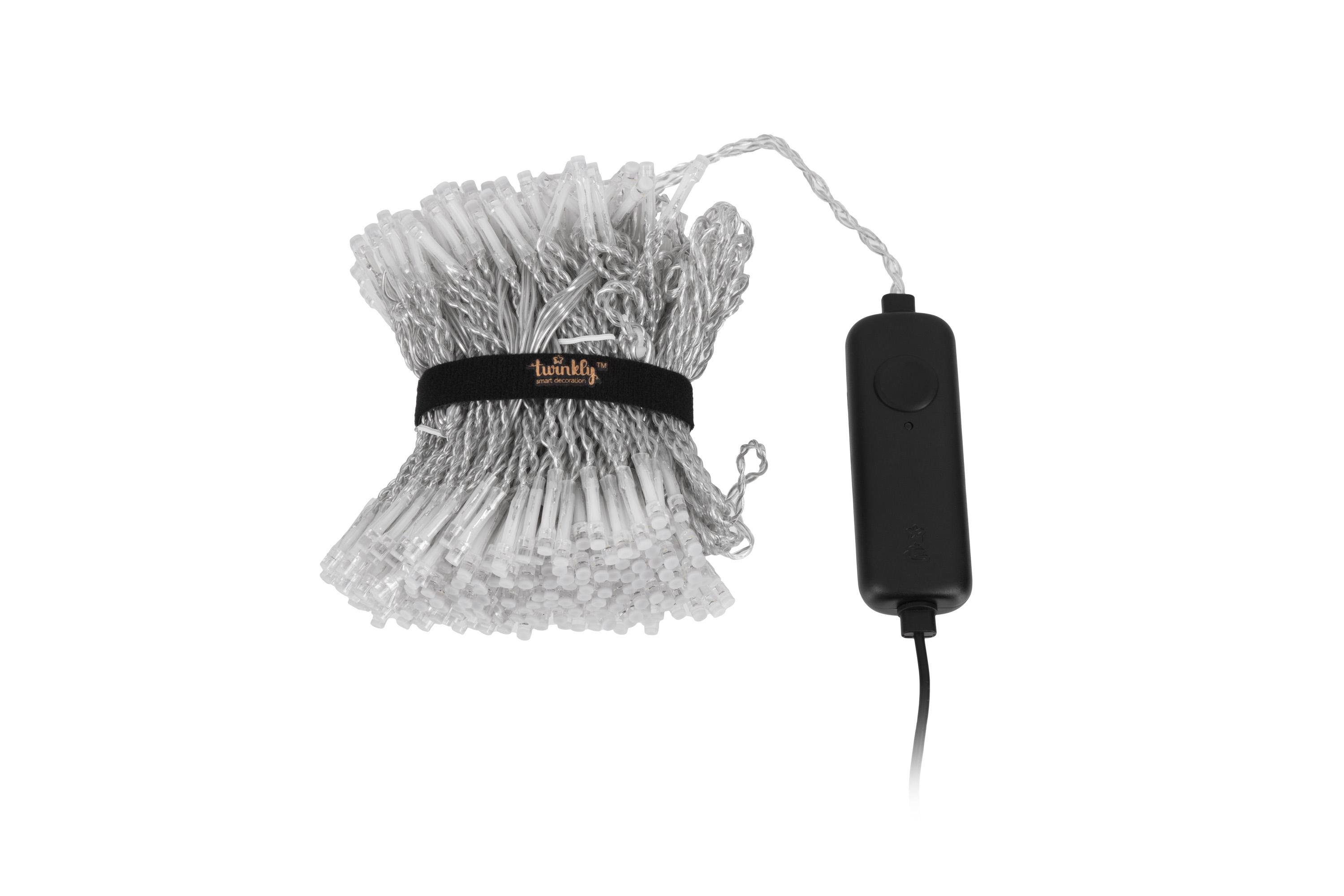 Гірлянда штора Twinkly Curtain RGBW Smart LED 400 ламп з прозорим кабелем 1,45х2,1 м (TWW400SPP-TEU) - фото 2