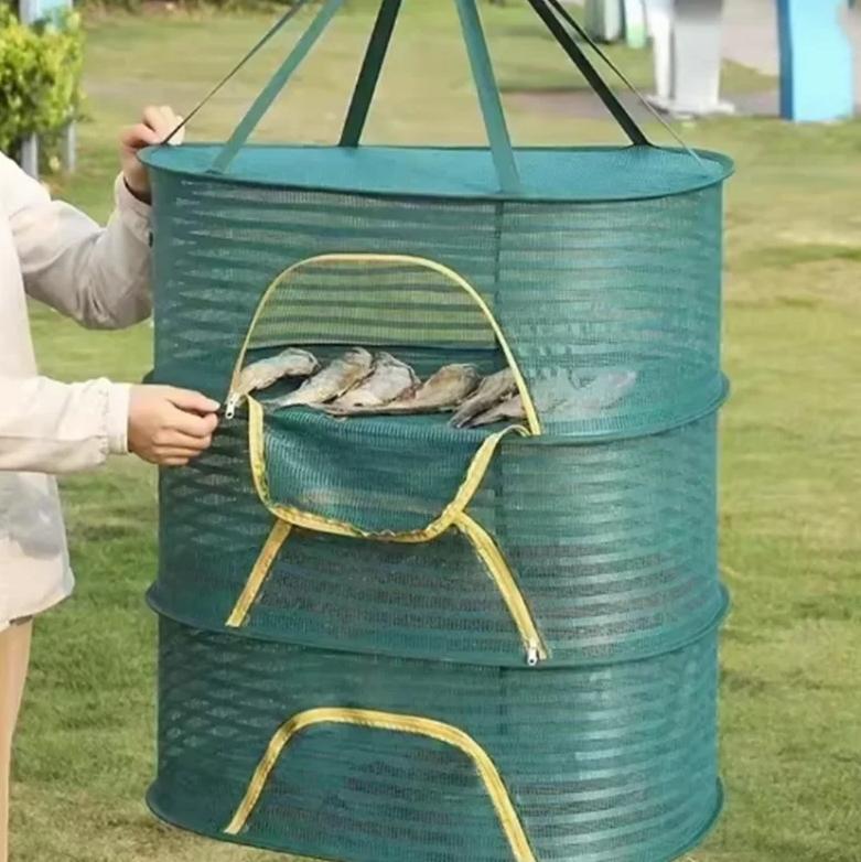 Сітка для сушіння риби та фруктів Be-Tech SH7712113 3 рівні 60х60х40 см Зелений (27558093) - фото 3 Сітка для сушіння риби та фруктів Be-Tech SH7712113 3 рівні 60х60х40 см Зелений (27558093) - фото 3