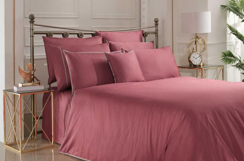 Постельное белье Sarev Sartoria kirmizi сатин делюкс 500TC евро