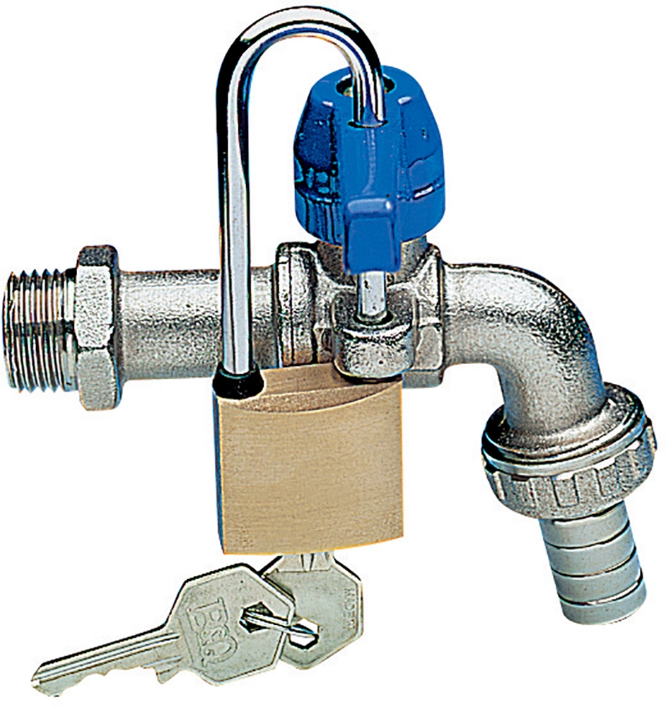 Кран кутовий зі штуцером під замок ENOLGAS 1/2" (S0074N04)