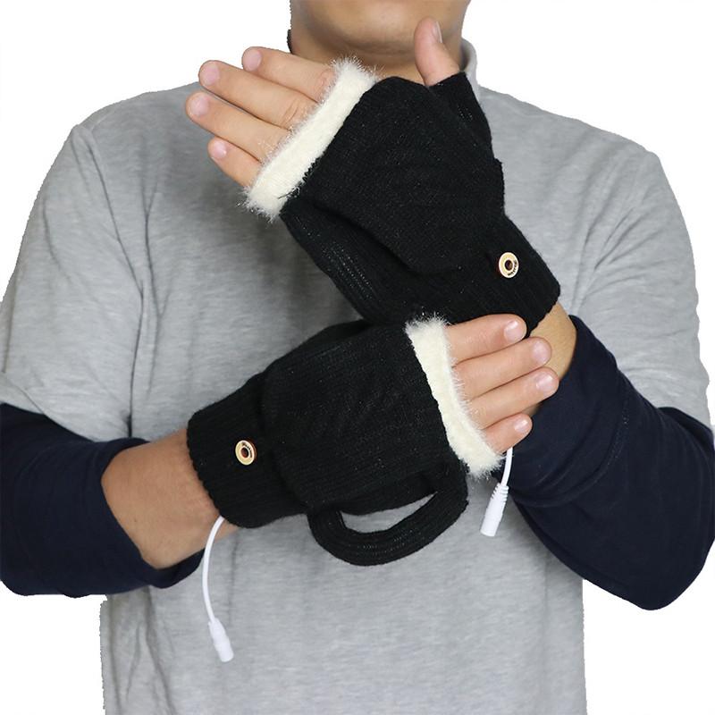 Рукавички зимові жіночі Lesko G-12 USB з підігрівом Black (24366690) - фото 4