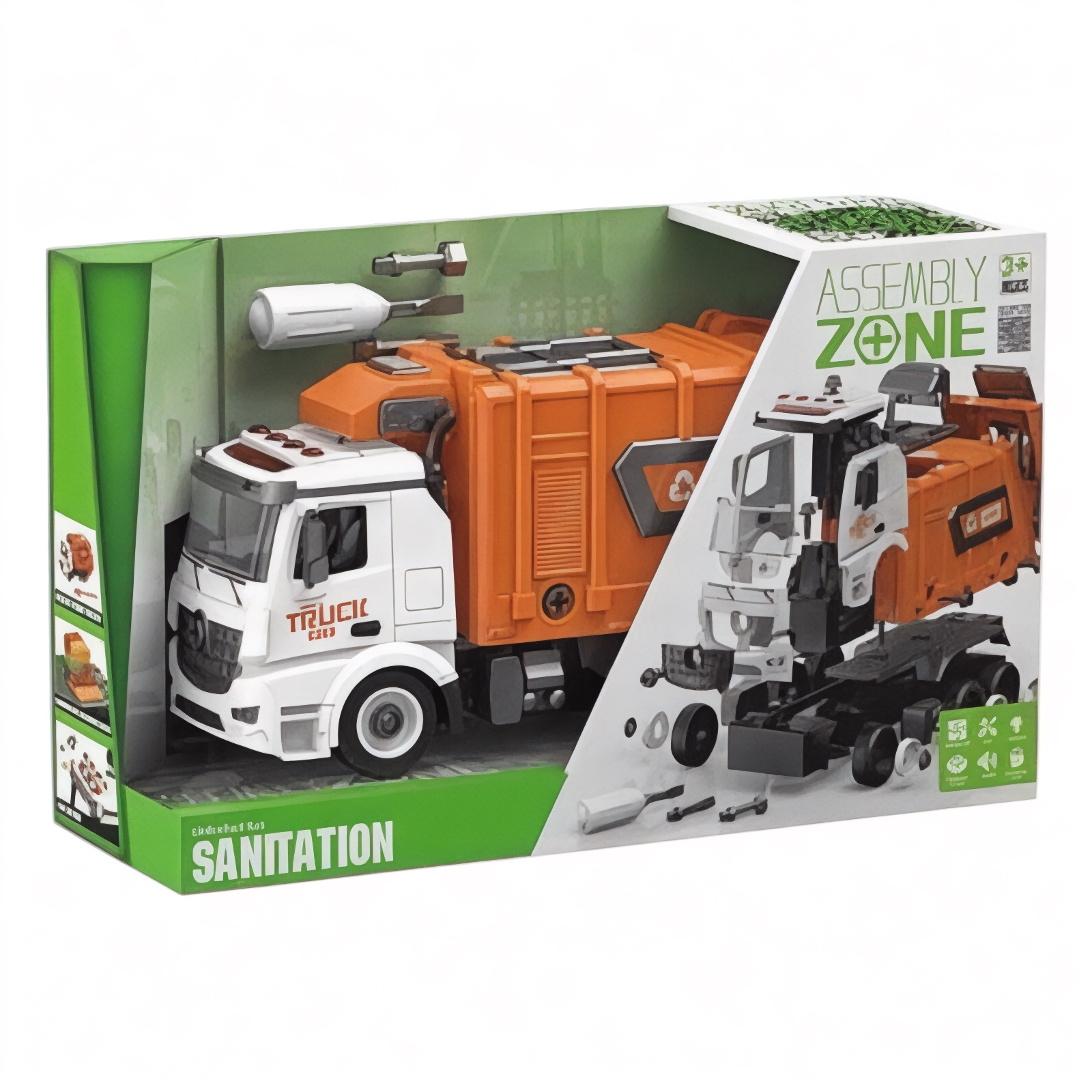 Машинка-конструктор Спецтехніка YW 9082 D сміттєвоз/інерція інструменти в коробці (113977) - фото 2 Машинка-конструктор Спецтехніка YW 9082 D сміттєвоз/інерція інструменти в коробці (113977) - фото 2