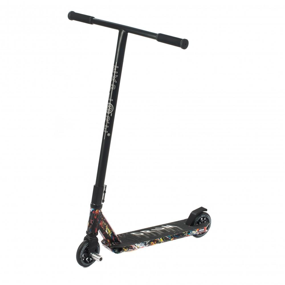 Самокат трюковый Explore Drum Super HIC WT граффити с пегами Самокат трюковый Explore Drum Super HIC WT граффити с пегами