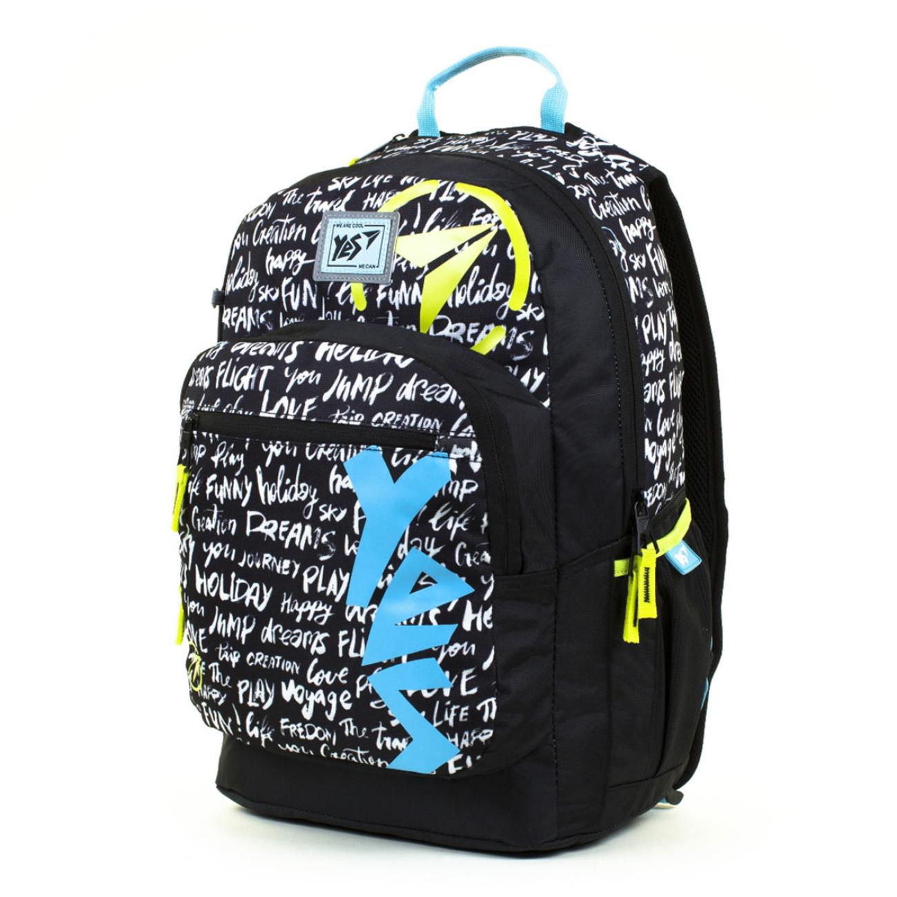 Рюкзак молодежный YES Sport 47х31х20 см 29 л Черный (558358)
