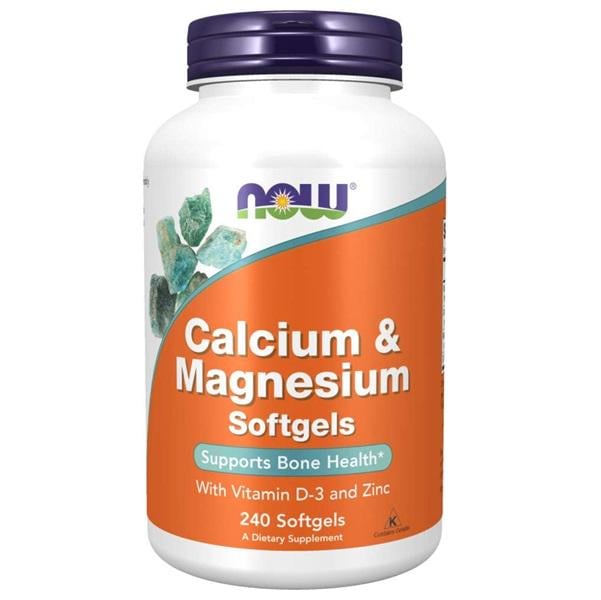 Мультиминеральный комплекс NOW Foods Calcium & Magnesium with D3 and Zink 240 Softgels