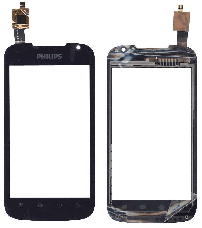 Тачскрин для смартфона Philips Xenium W635 Чорний