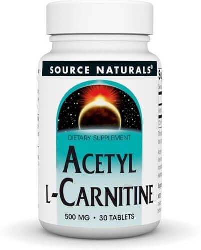 Добавки L-Карнитин Source Naturals Acetyl L-Carnitine 500 мг 30 табл. (SNS-00498)