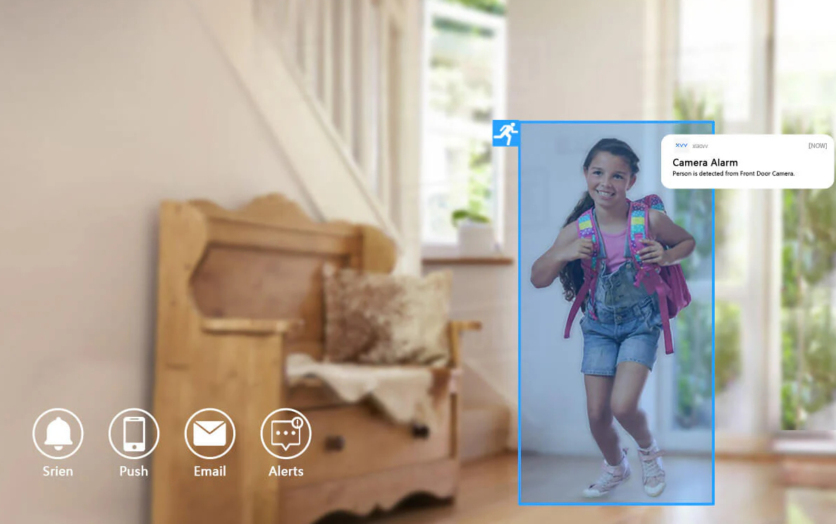 Відеоняня XIAOVV Q2 3MP з датчиком звуку (28780603) - фото 18