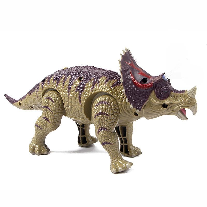 Ігрова фігурка WenSheng Triceratops трицератопс зі світловими і звуковими ефектами Зелений (SUN3455)