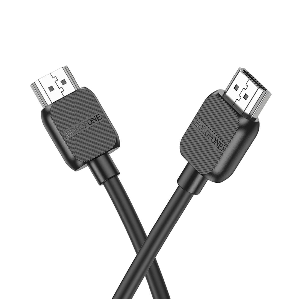 Кабель для відеосинхронізації Borofone BUS02 Vivido HDTV 2.0 4K HD data cable 100 см Black (602192) - фото 2