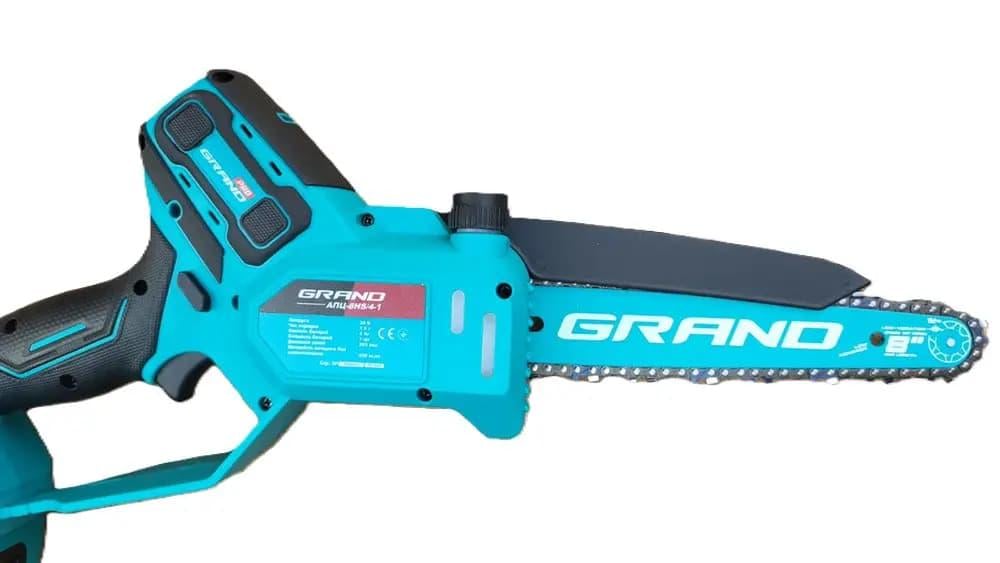 Пила ланцюгова акумуляторна Grand АПЦ‑8HS/4‑2 (HIGH SPEED) - фото 3 Пила ланцюгова акумуляторна Grand АПЦ‑8HS/4‑2 (HIGH SPEED) - фото 3