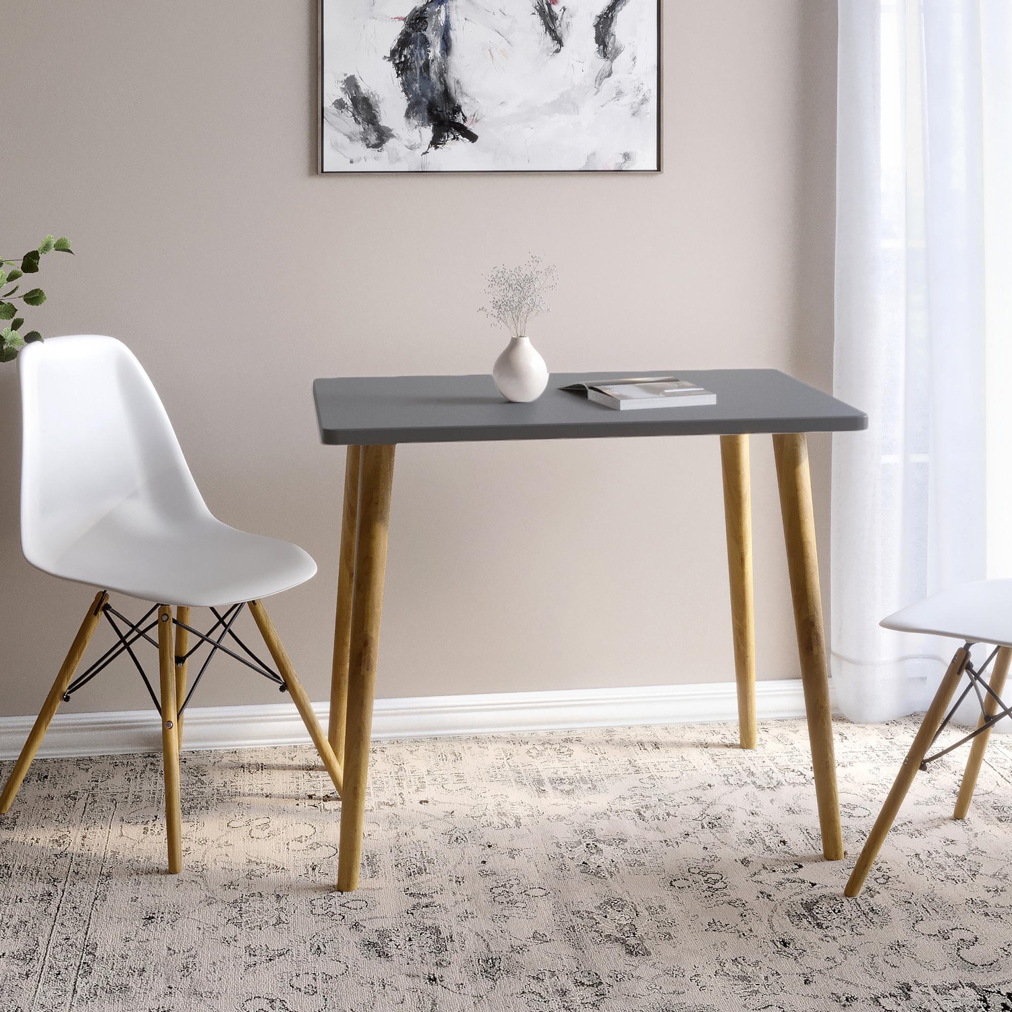 Стіл обідній на дерев'яних ніжках Маямі-2 900x600x765 мм Антрацит