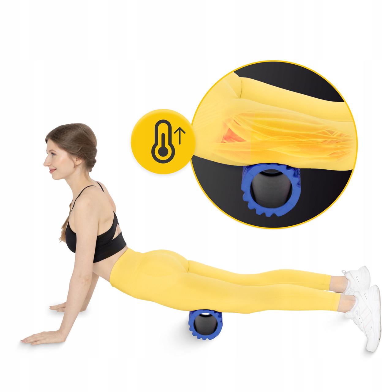 Ролик масажний 4fizjo 33x14 см Blue (P-5907739310071) - фото 5 Ролик масажний 4fizjo 33x14 см Blue (P-5907739310071) - фото 5