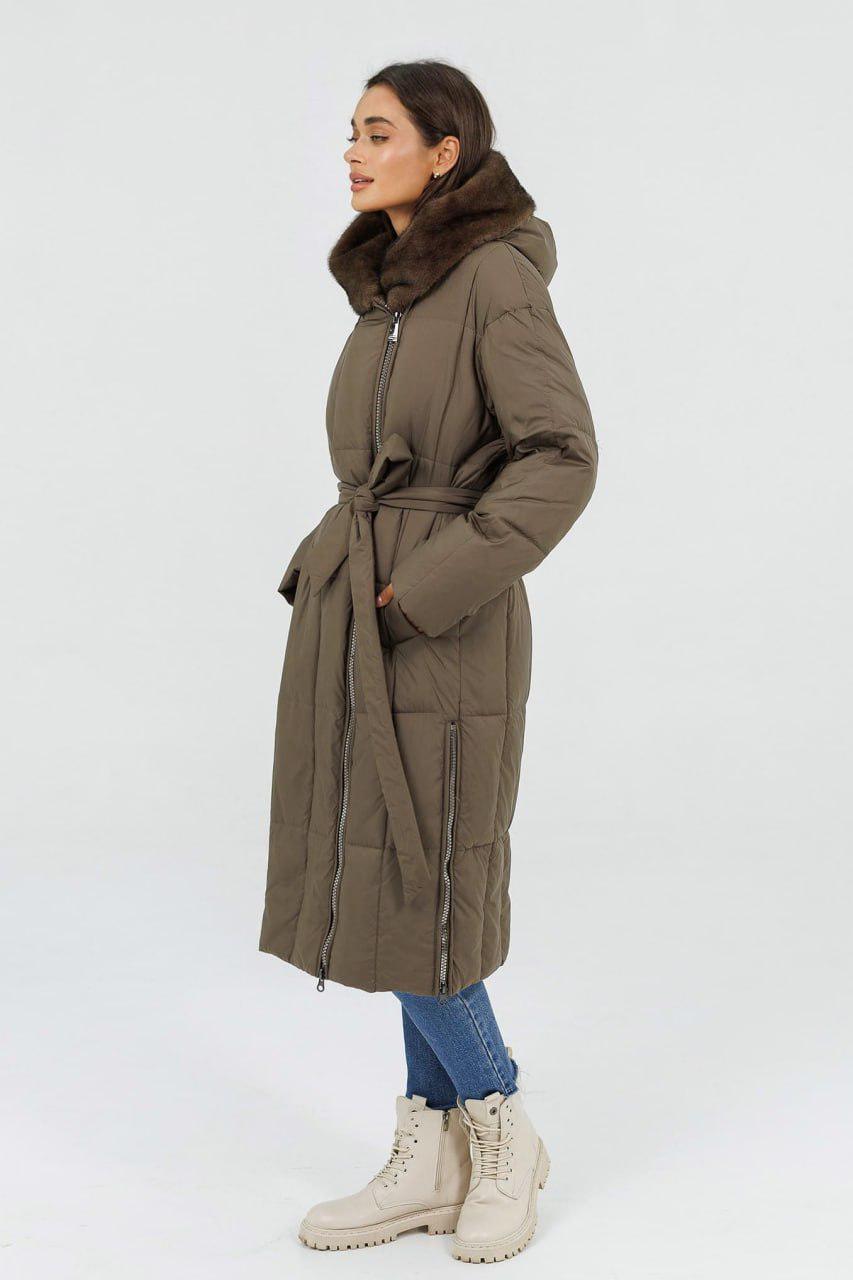 Пуховик-ковдра 71077 р. 50 Кавовий - фото 5