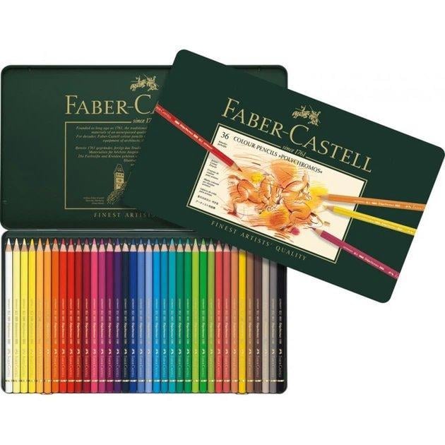 Набор цветных карандашей Faber-Castell Polychromos в пенале 36 шт.