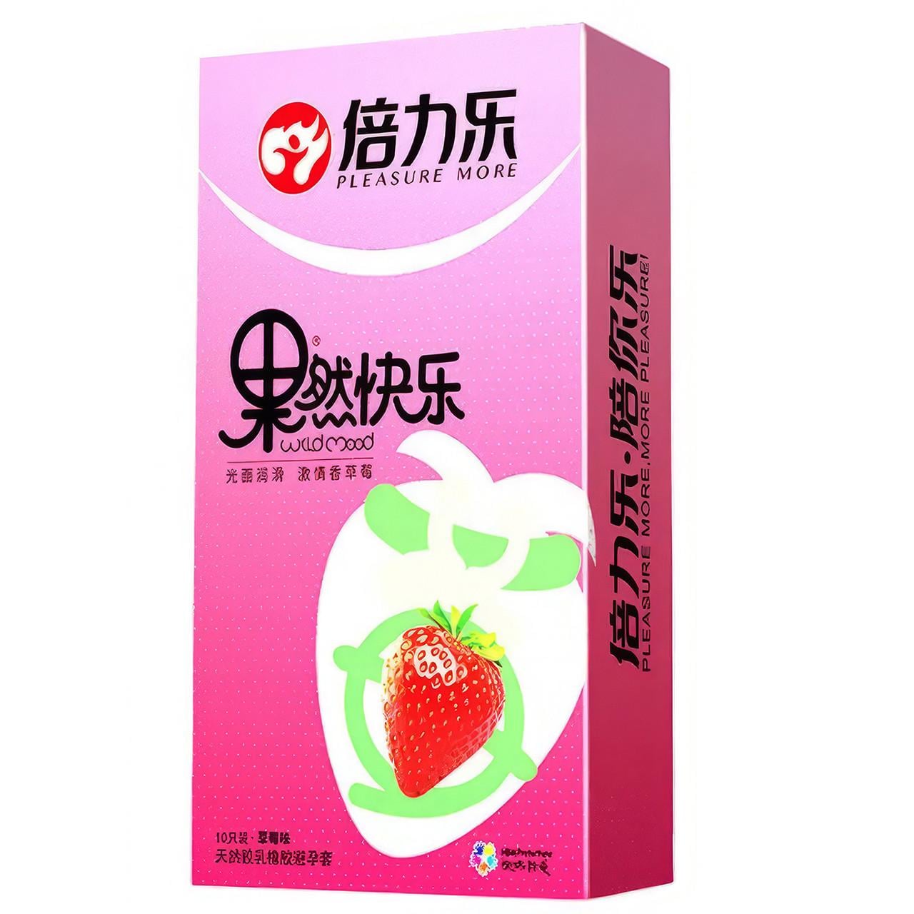Презервативи з фруктовим смаком та ароматом Beilile Strawberry 10 шт. (s_byt-85)