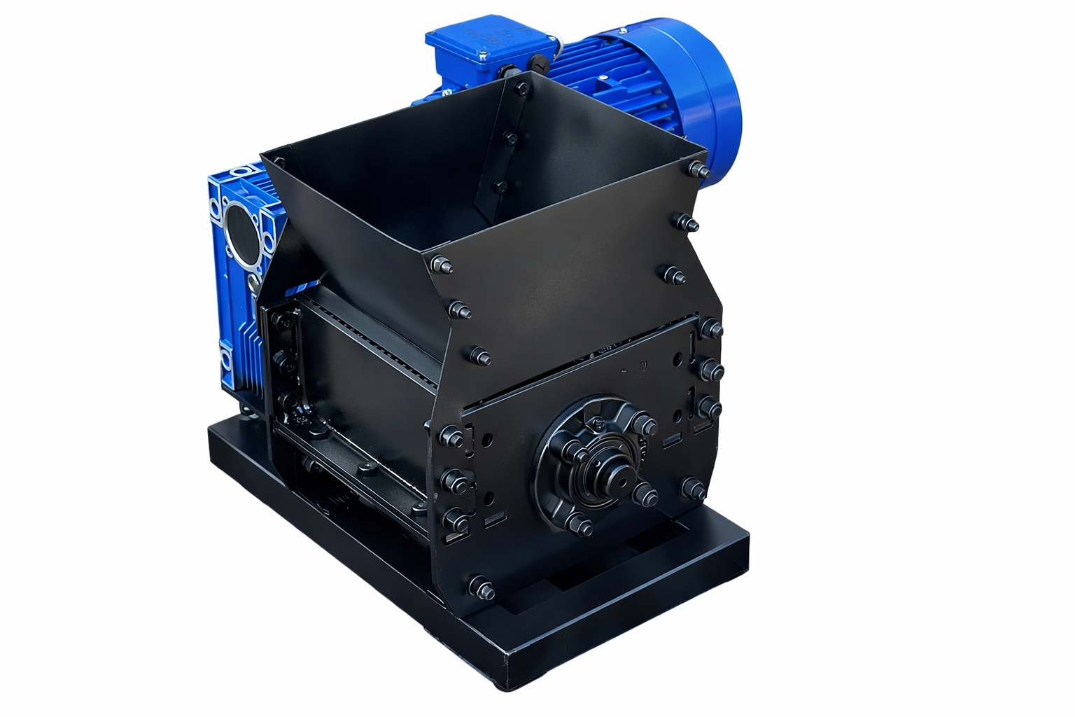 Дробилка одновалковая для ПЭТ-бутылок и пластика 100x200 мм Черный (512)