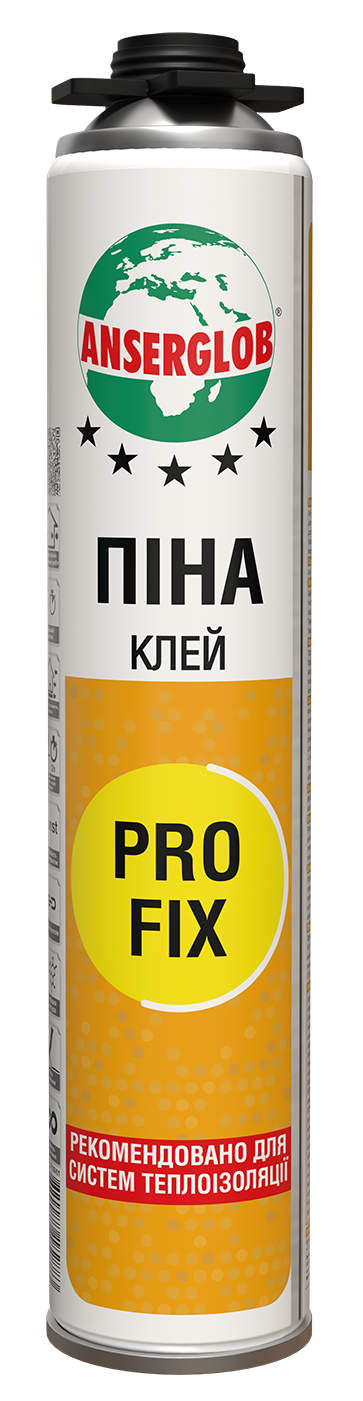 Клей-пена для утеплителя ANSERGLOB PRO FIX профессиональная 750 мл (102529)