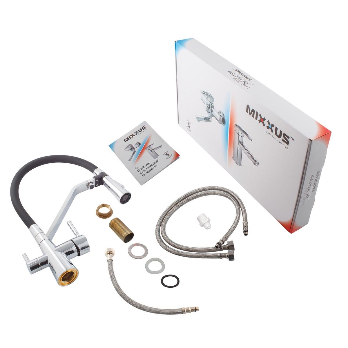 Змішувач для кухні MIXXUS Premium Magnet 021 REFL.BLACK (MI6973) - фото 6 Змішувач для кухні MIXXUS Premium Magnet 021 REFL.BLACK (MI6973) - фото 6