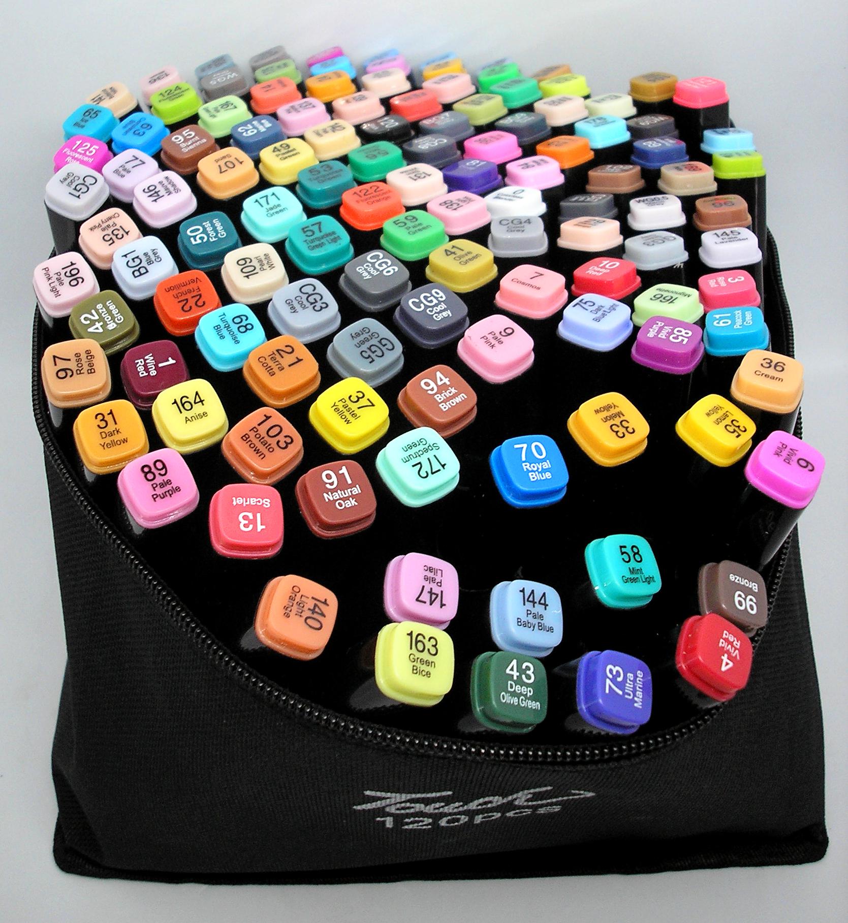 Скетч маркеры Touch Kaikai двухсторонние спиртовые 120 шт. (11188740)