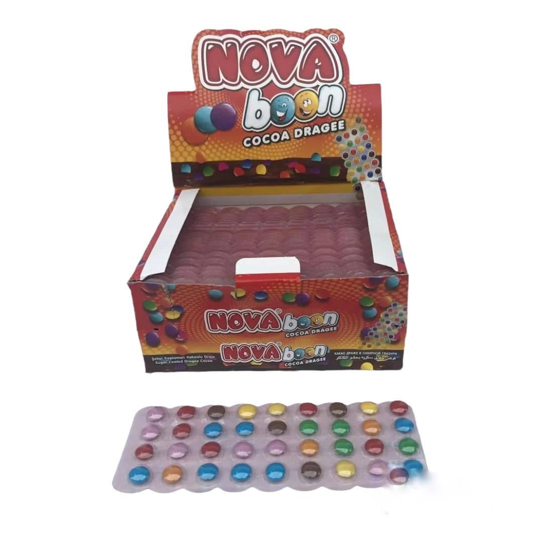 Драже шоколадные Nova Boon на блистере 24 шт. Разноцветный (00000005633)