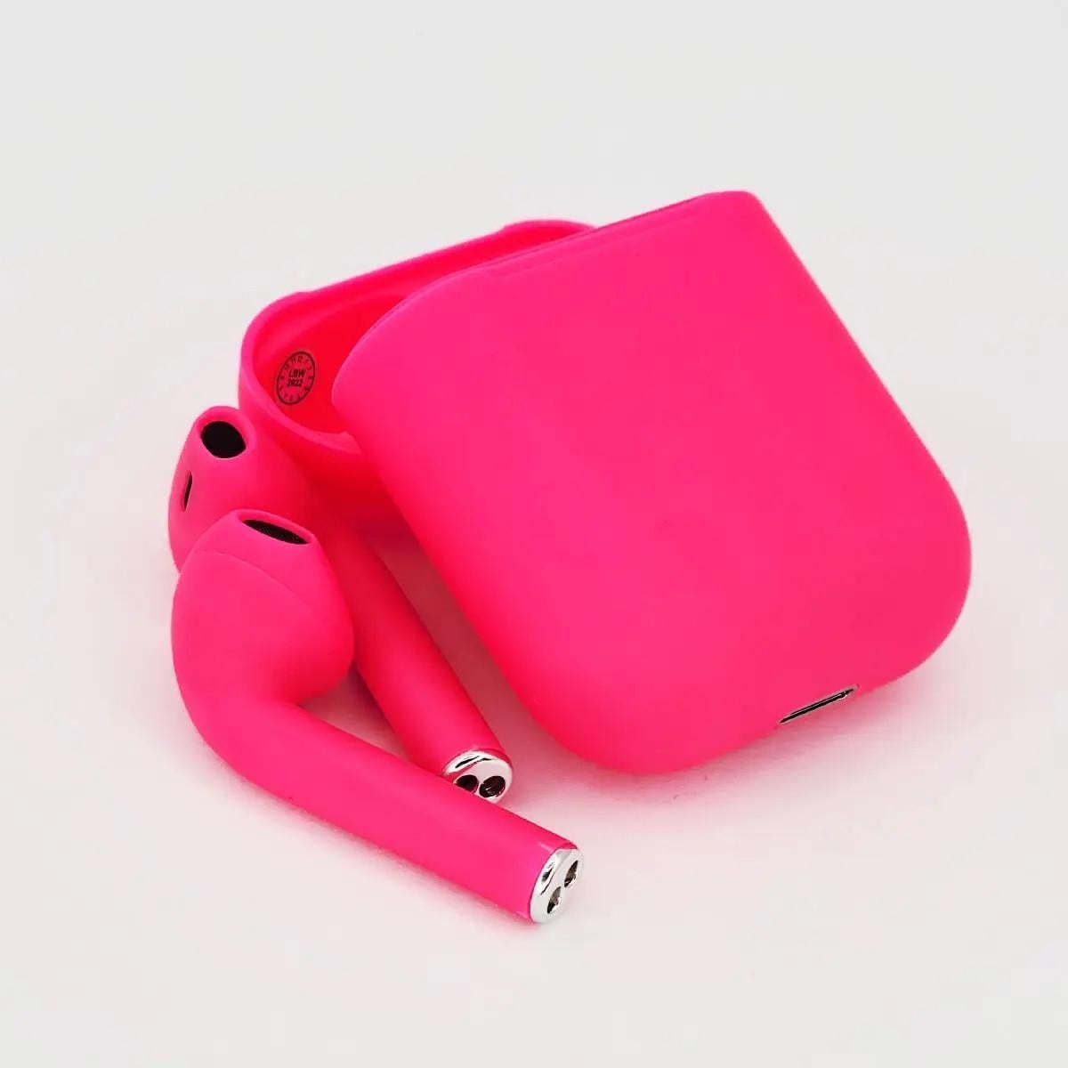 Наушники беспроводные inPods i12 Macaron TWS Air 2 Малиновый