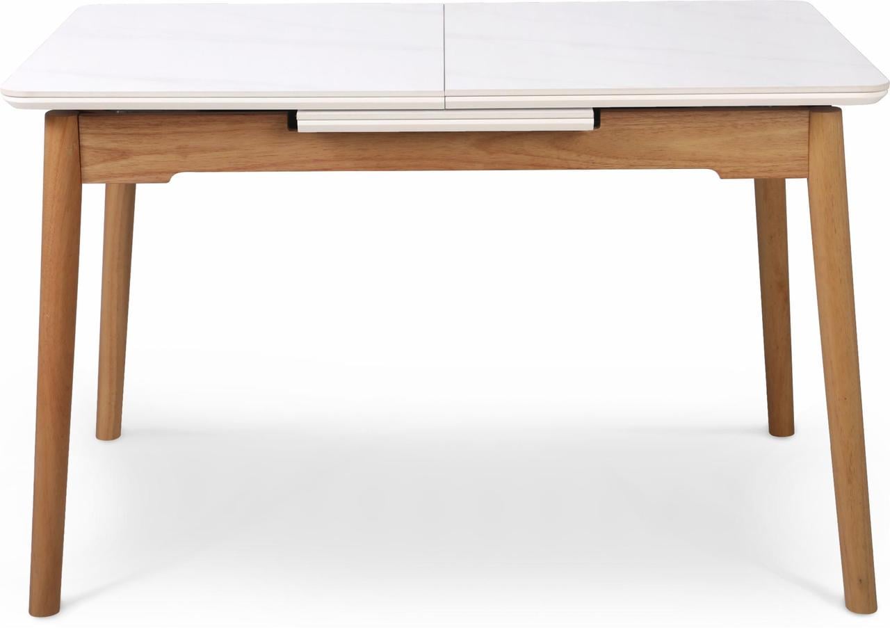 Стол обеденный York раскладной 6-8 мест 120 см Arctic ice ceramic wooden base (13960)