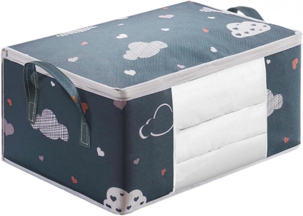 Органайзер для хранения вещей/одеял/подушек 55х35х25 см Grey (128212) Органайзер для хранения вещей/одеял/подушек 55х35х25 см Grey (128212)