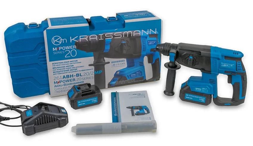 Перфоратор KRAISSMANN 261 ABH-BL 20/2 MP - фото 3 Перфоратор KRAISSMANN 261 ABH-BL 20/2 MP - фото 3