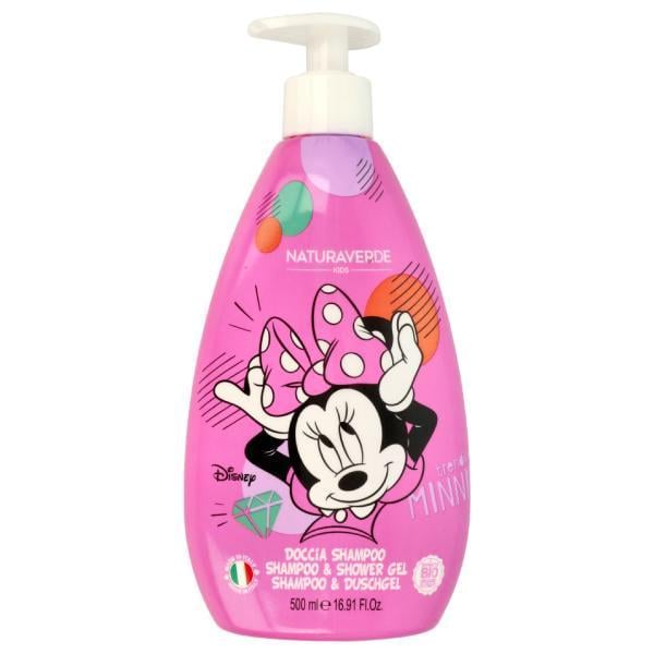 Шампунь та гель для душу для дітей Naturaverde Disney Classic Солодка полуниця Minnie 500 мл (14605)