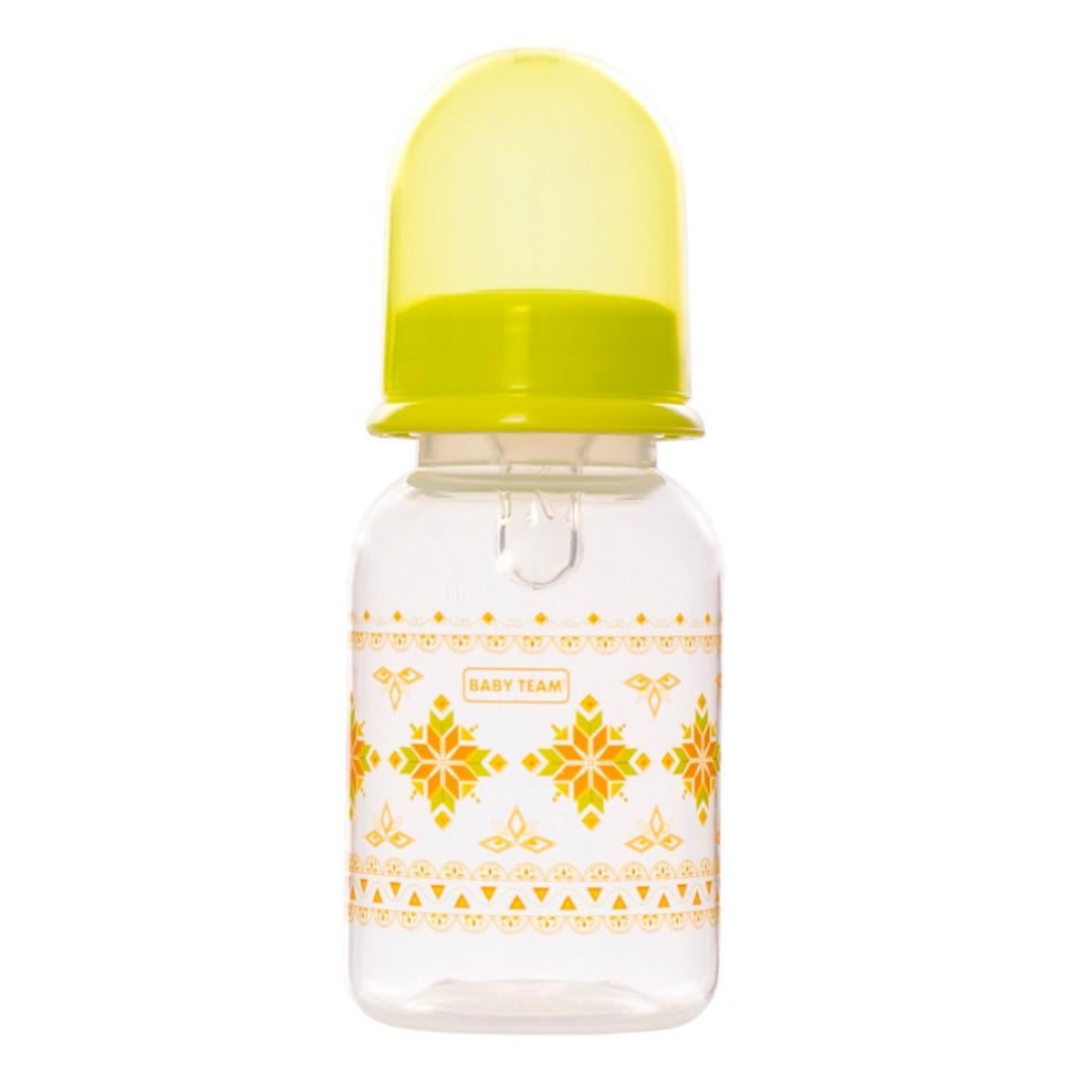 Бутылочка для кормления BABY TEAM с силиконовой соской 125 мл Желтый (FG-130-P-154) Бутылочка для кормления BABY TEAM с силиконовой соской 125 мл Желтый (FG-130-P-154)