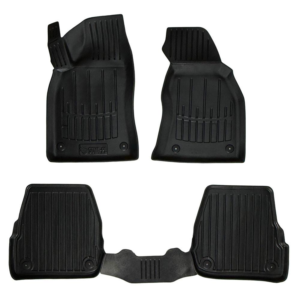 Коврики в салон SOVA-PL для Audi A6 C5 1997-2004 резиновые 5 шт. Черный (28800442)